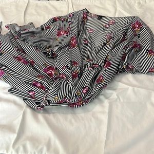 Black and White Wrap Dress